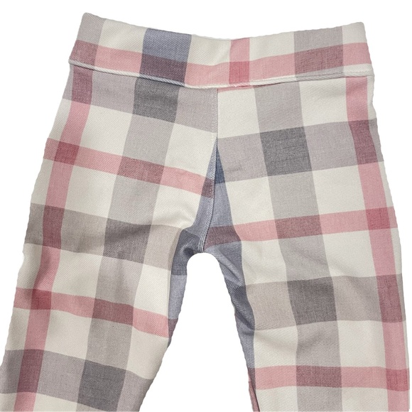 Girls' Stylish Plaid Dress Pants with Pearl Pocket Embellishments Size 1 - Picture 3 of 5